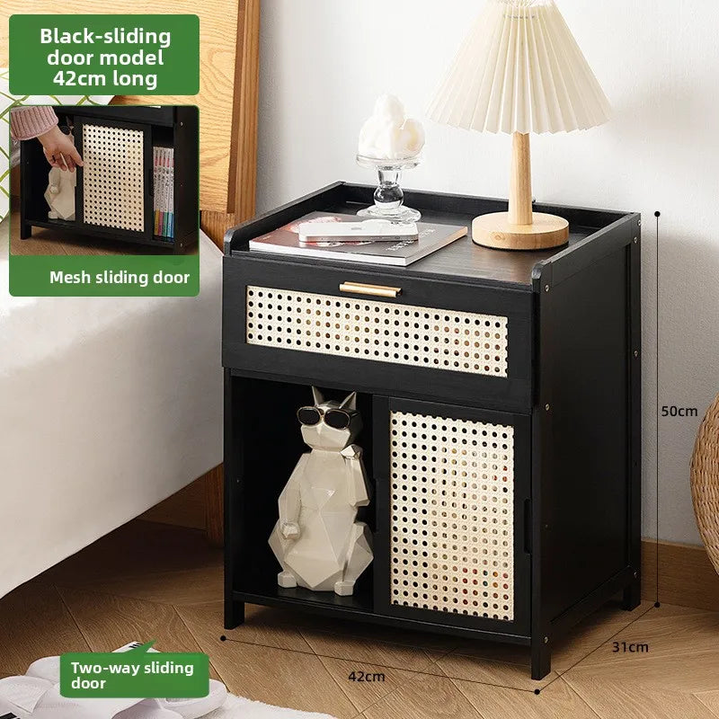 Schlafzimmer-Nachttisch, Schubladenschrank im Familien-Wohnzimmer-Stil, Snack-Aufbewahrungsschrank, Aufbewahrungsbox, Sofa-Beistelltisch