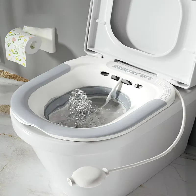 Klappbares Toilettensitzbad für schwangere Frauen, spezielles Waschbecken, Badewanne, Einweichen für schwangere Frauen, Hämorrhoiden-Patientenpflegebecken