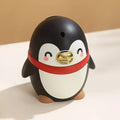 Automatischer ausziehbarer Zahnstocherspender – niedlicher, pinguinförmiger, tragbarer Zahnstocherhalter, Kunststoffgehäuse, Pinguin-Design für Erwachsene