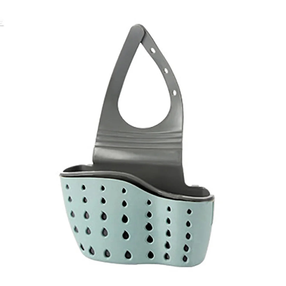 Küche Waschbecken Halter Hängen Ablauf Korb Einstellbare Seife Schwamm Regal Organizer Bad Wasserhahn Halter Rack Küche Zubehör