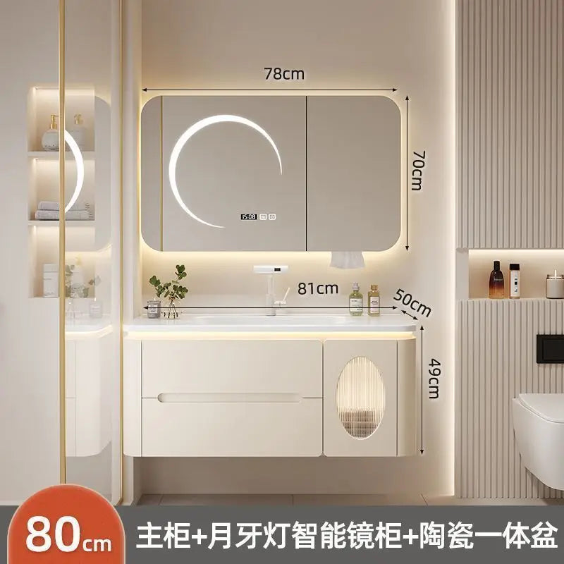 Spiegel Schwimmender Badezimmerschrank Waschbecken Schublade Regale Eitelkeit Badezimmerschrank Moderne Aufbewahrung Armoire De Rangement Zubehör