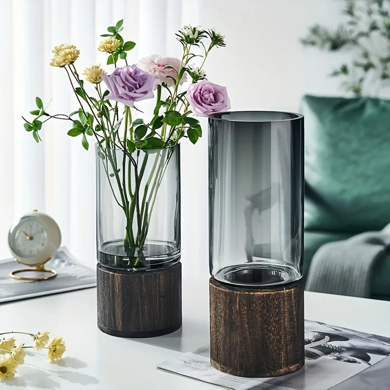 Licht Luxus Einfache Retro Vase Dekoration Kreative Primäre Farbe Glas Wasser Pflegende Vase Wohnzimmer Tisch Dekoration