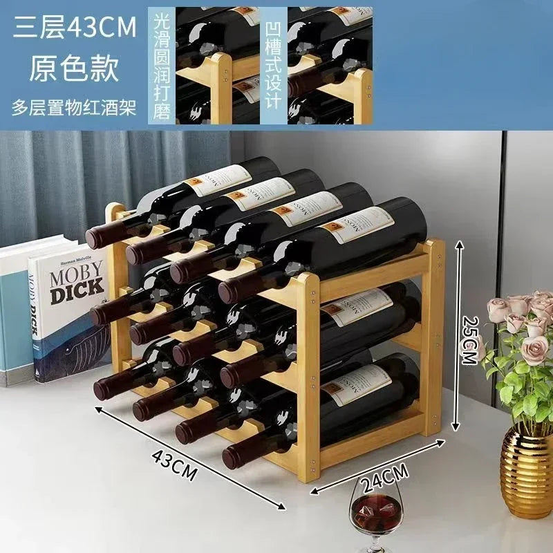 Rot WeinRack Dekoration Haushalt Gitter Wein Display Rack Tisch Kreative WeinFlasche rack Einfache wein Schrank Montieren Lagerung Rack
