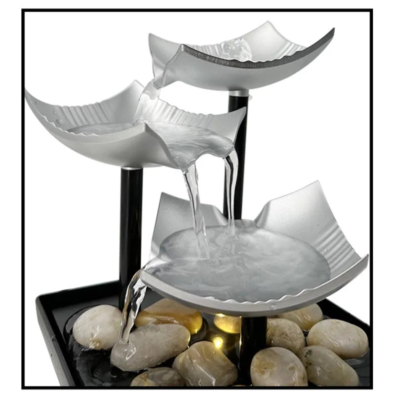Büro-Heimdekoration, Wasserbrunnen, Innenwasserfall für Innendekoration, Büro, Zuhause, Tischplatte, Feng Shui, Wasserlandschaft