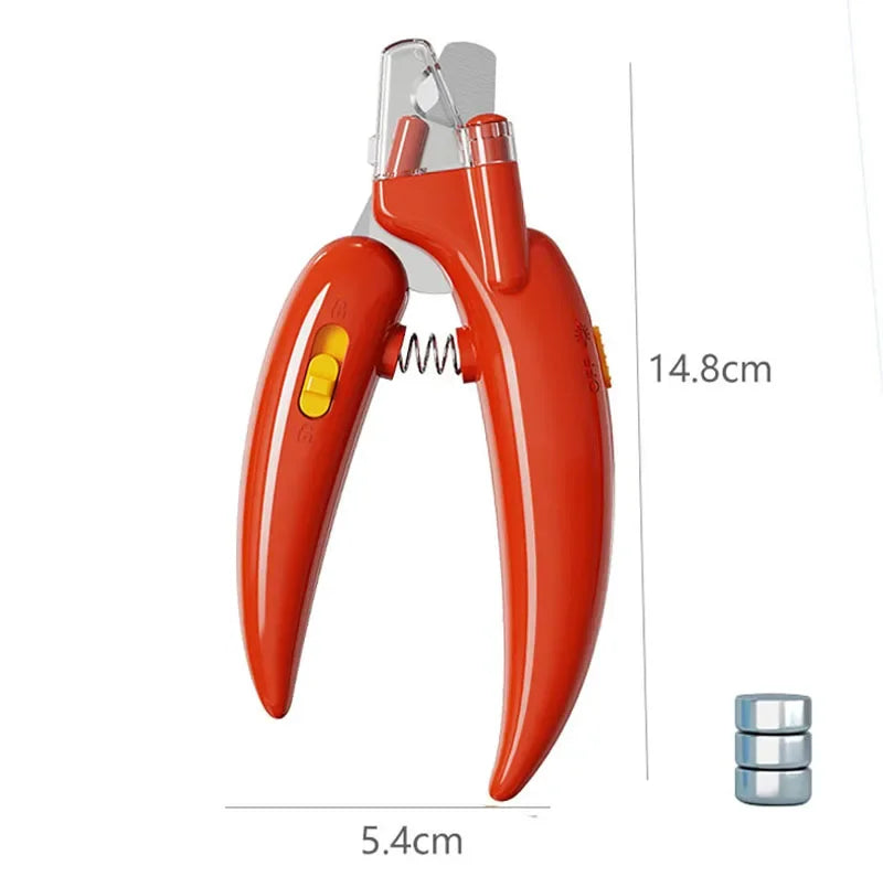 Professioneller Nagelknipser für Haustiere mit LED-Licht, Fellschere für Haustiere, für Hunde, Katzen, kleine Tiere, Pfotennageltrimmer, Heimtierbedarf