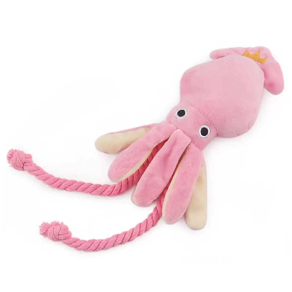 Supet pet octopus plüsch seil spielzeug ist bissfest, lustig und interaktiv, geeignet für den Innen-und Außenbereich