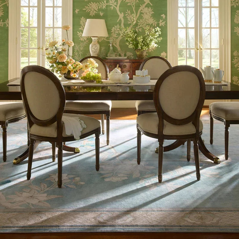 Wohnzimmer Schlafzimmer Teppich Retro Europäischen und Amerikanischen Stil Blau Floral Multi-farbe Boden Matte Luxus Hause Dekoration Bereich Teppiche