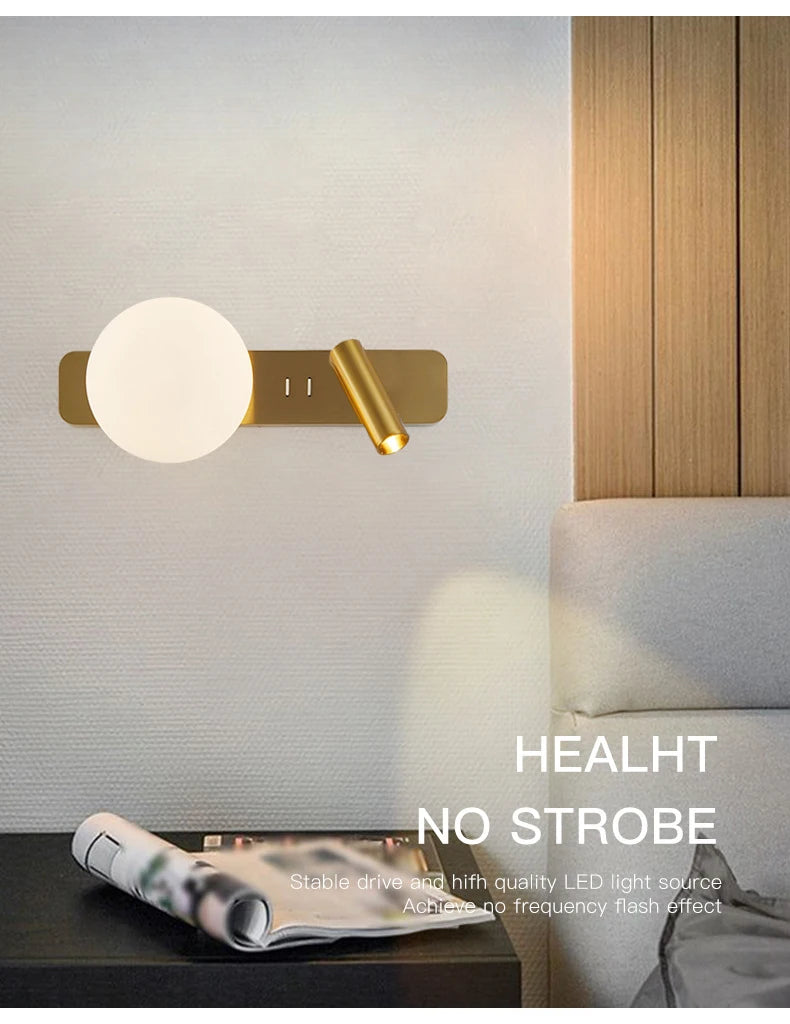 Schlafzimmer Nacht Led Wand Lampe Kreative Einfache Einstellbare Wand Lampe Moderne Wohnzimmer Gang Sofa TV Hintergrund Wand Lichter