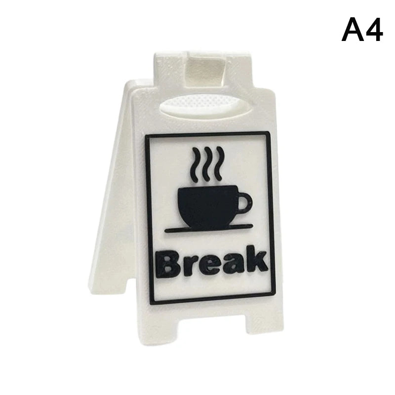 Humorvolles Büro-Schreibtischschild – „Kaffee, dünne Arbeit“ „Busy“ Home Office Desktop-Dekoration Unisex Kollegen-Geschenk, multifunktional