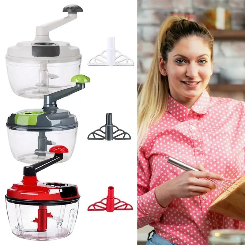 Gemüseschneider, Zerkleinerer, Zerkleinerer, manueller Fleisch- und Gemüsehacker, Mühle, Obstsalat-Hersteller, Fleischwolf, manueller Handmixer