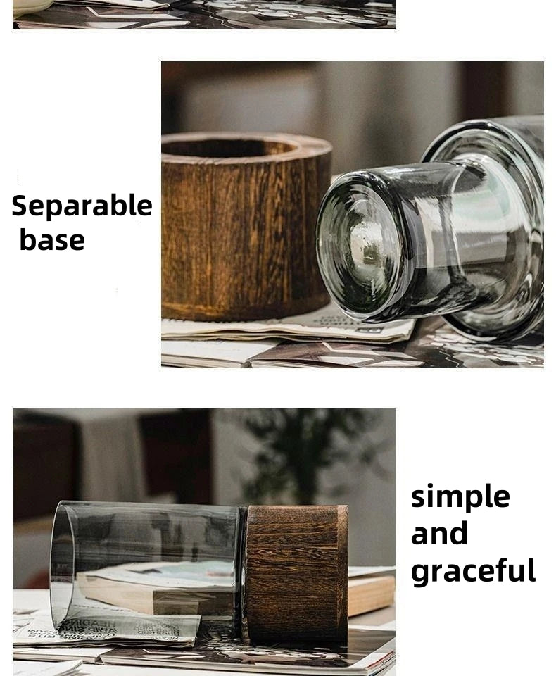 Licht Luxus Einfache Retro Vase Dekoration Kreative Primäre Farbe Glas Wasser Pflegende Vase Wohnzimmer Tisch Dekoration