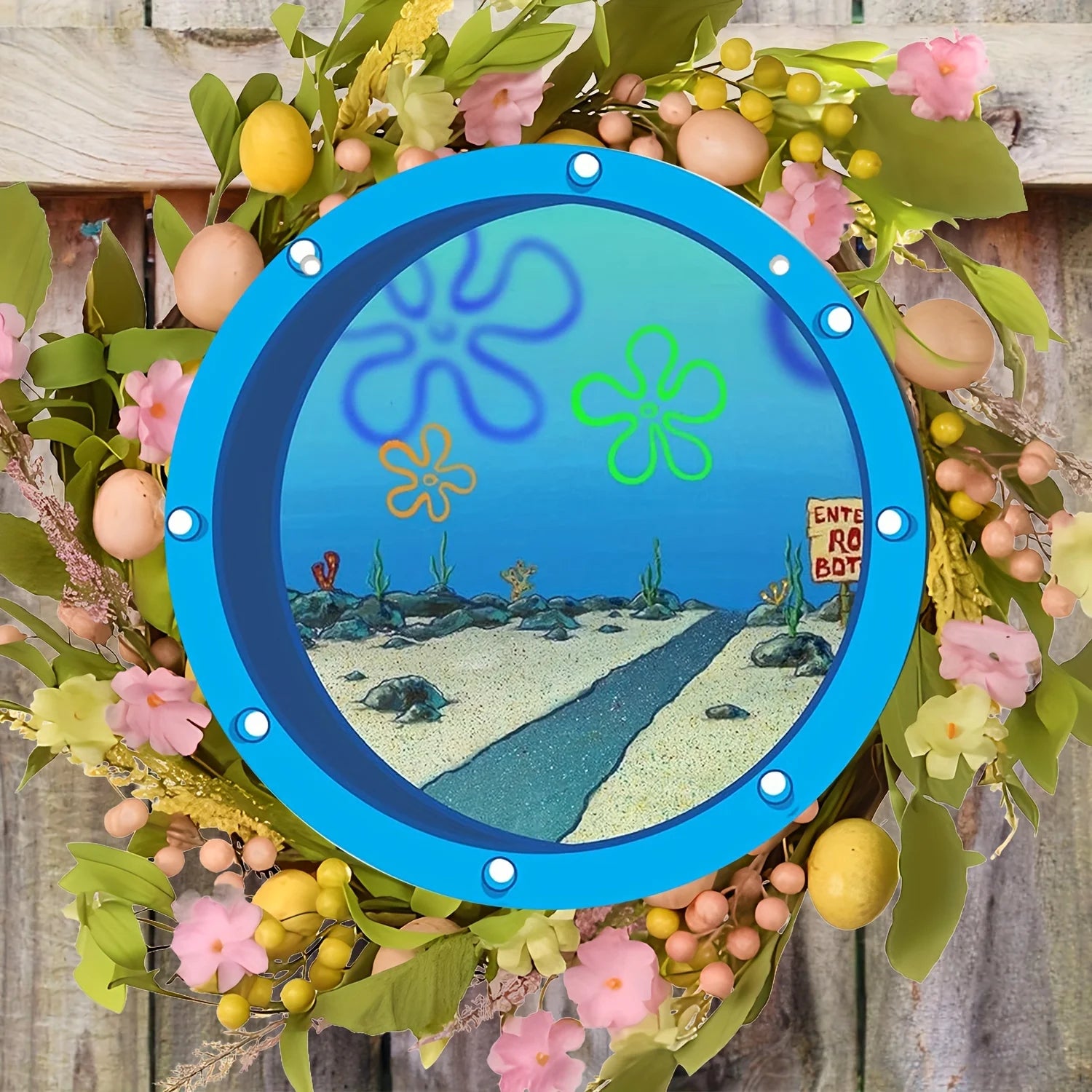 Runde Holztafeln, florale Mittelstücke, Cartoon-Dekorationen, Raumdekorationen, Szenendekorationen, Küchendekorationen, Feiertag