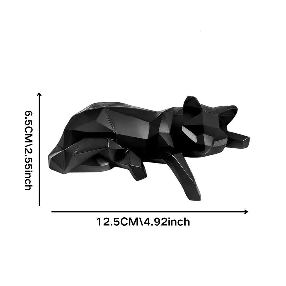 Katzenstatue, Bücherregaldekoration – moderne minimalistische Katzenfigur, Bücherregal/Schreibtisch/Büro-Dekoration, Ornament, geeignet für Wohnzimmer, kreative Heimdekoration