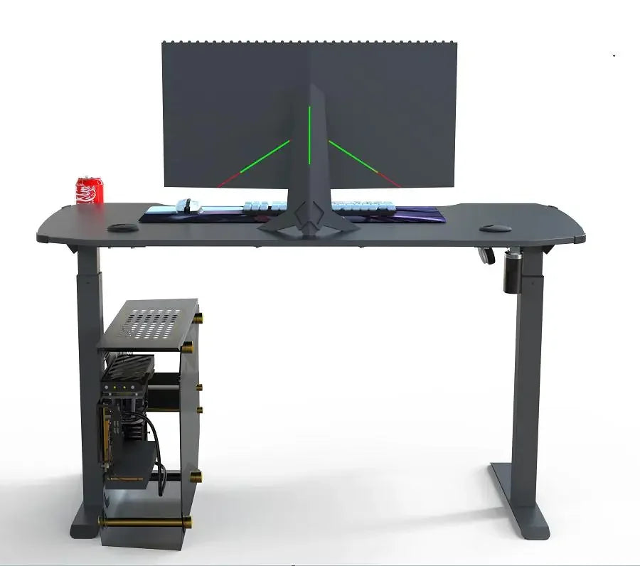 Büro-Gaming-Schreibtisch, Holz, Arbeitszimmer, verstellbar, modern, tragbar, Computer, günstige Computertische