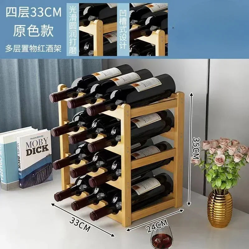 Rot WeinRack Dekoration Haushalt Gitter Wein Display Rack Tisch Kreative WeinFlasche rack Einfache wein Schrank Montieren Lagerung Rack