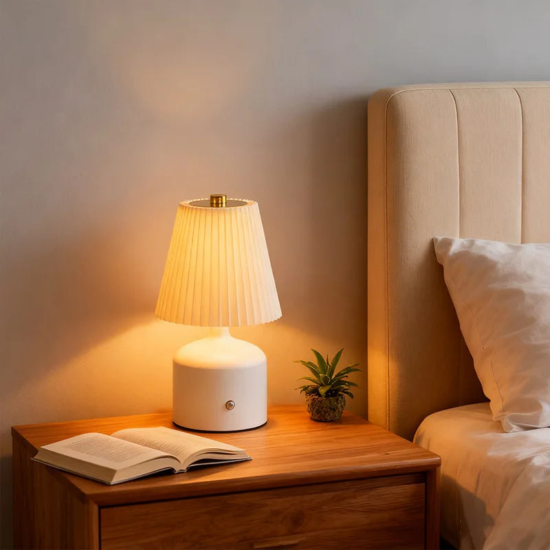 Nachttischlampe Schlafzimmer Kleine Nachtleuchte Homestay Atmosphärenlicht LED-Licht mit Einstellbarer Helligkeit Umgebungsdekoration