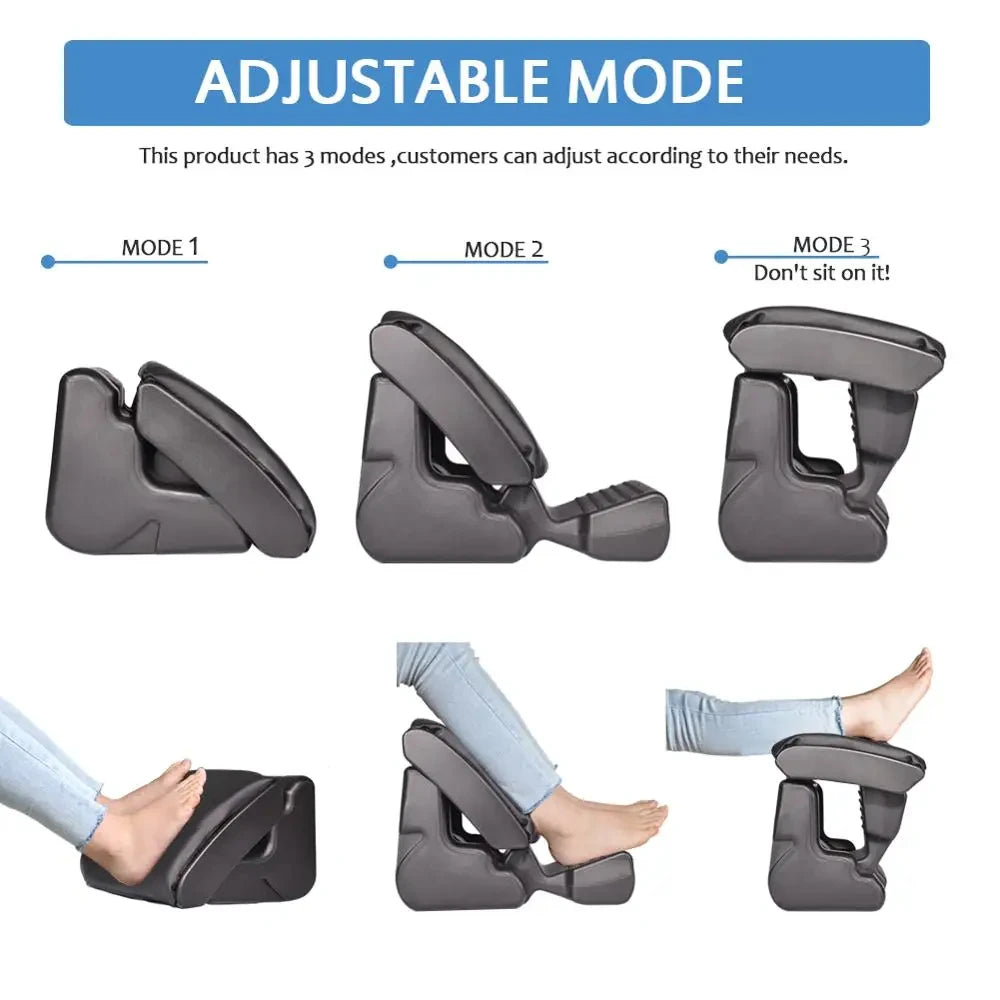 Home Office unter dem Schreibtisch, Auto-Fußstütze, ergonomischer Fußhocker, winkelverstellbare Fußstütze mit 3 Funktionsmodi