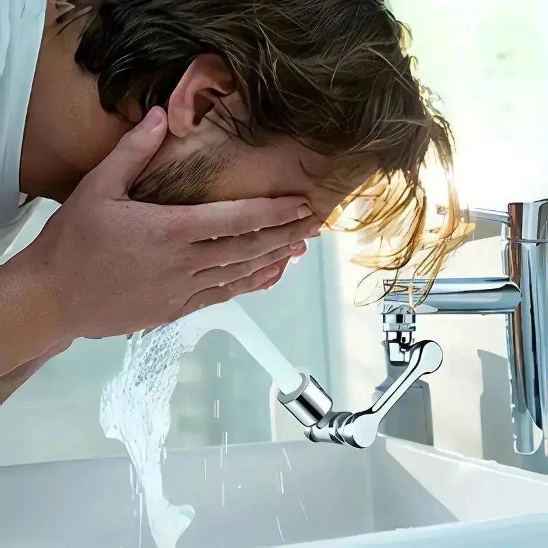 1080 °   Drehbarer Verlängerungshahn-Sprühkopf, 2 Sprühmodi, universeller Badezimmerhahn, Verlängerungsadapter, Belüfter