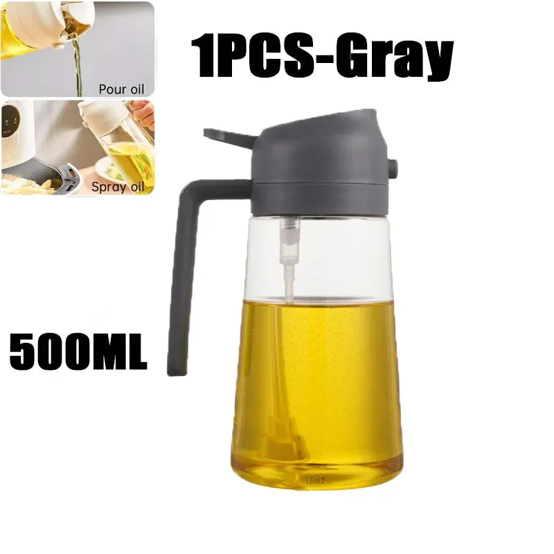 Öl Spray Topf 2-in-1 Kunststoff Haushalt Küche Öl Flasche Vernebler Nebel Füllung Kochen Öl Spray topf Dual Verwenden Camping