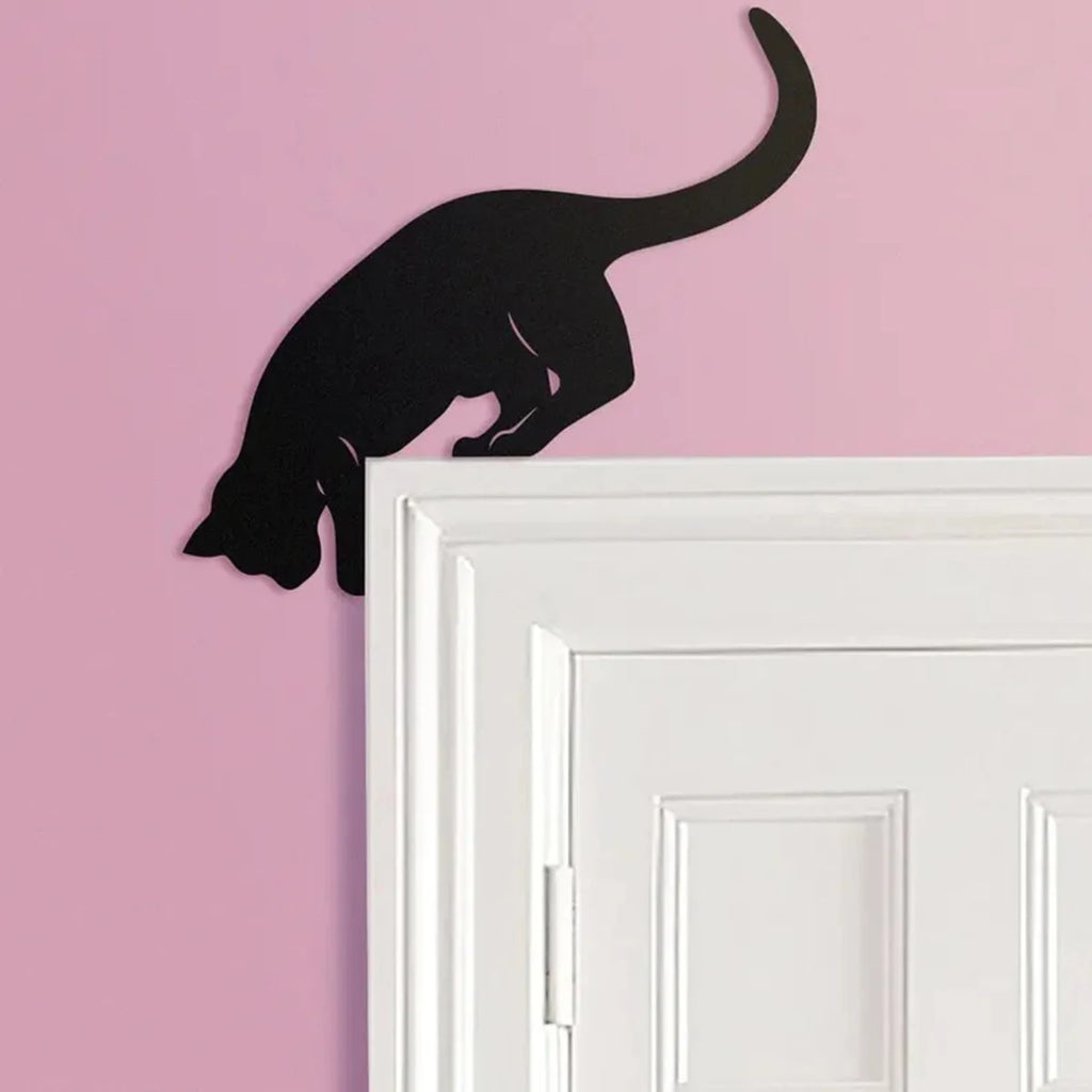 Türaufsatz-Dekoration mit Katze sucht – Holz über der Tür, Reiste und Schilder, ideal für die Küchenorganisation, rustikale Wohndekoration