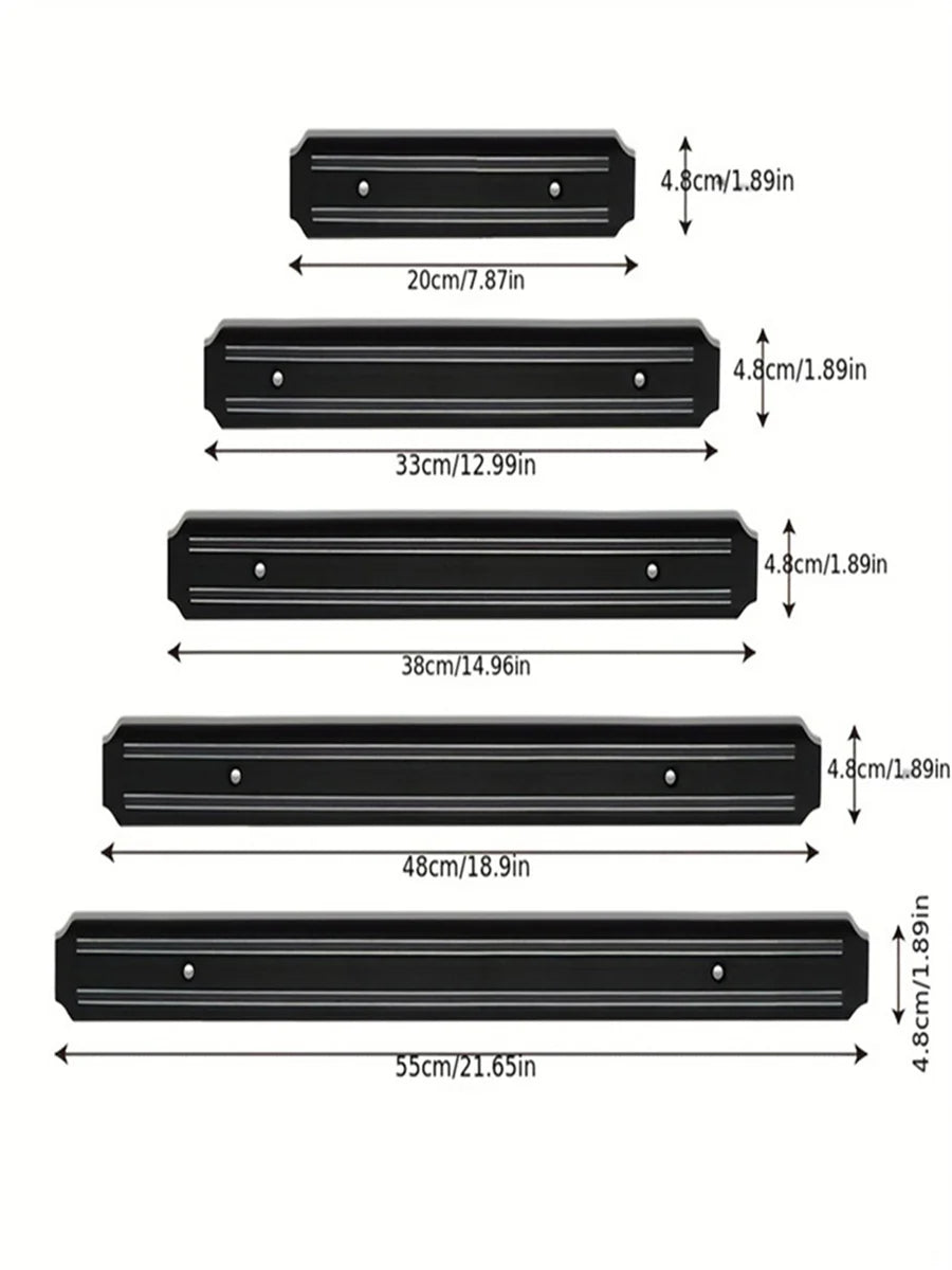 Ein magnetischer, an der Wand montierter Messerhalter, Aufbewahrungsregal für Küchenutensilien, Lagerwerkzeuge und kleine Küchenwerkzeuge