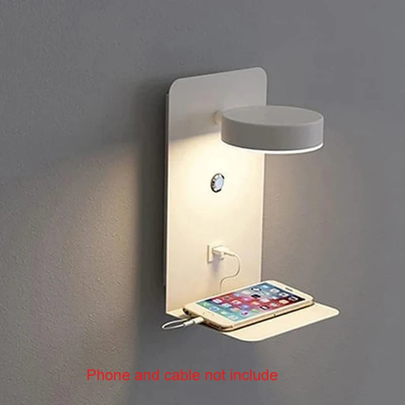Schlafzimmer LED Wand leuchten mit USB-Ladung Wand leuchte Innen leuchte für Wohnzimmer Dekor Wand paneele mit Schalter Gang moderne Wand leuchte lampe wohnzimer zimmer deko wandleuchte wand paneele wanddeko spiegel
