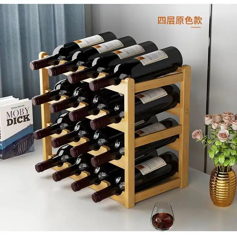 Rot WeinRack Dekoration Haushalt Gitter Wein Display Rack Tisch Kreative WeinFlasche rack Einfache wein Schrank Montieren Lagerung Rack